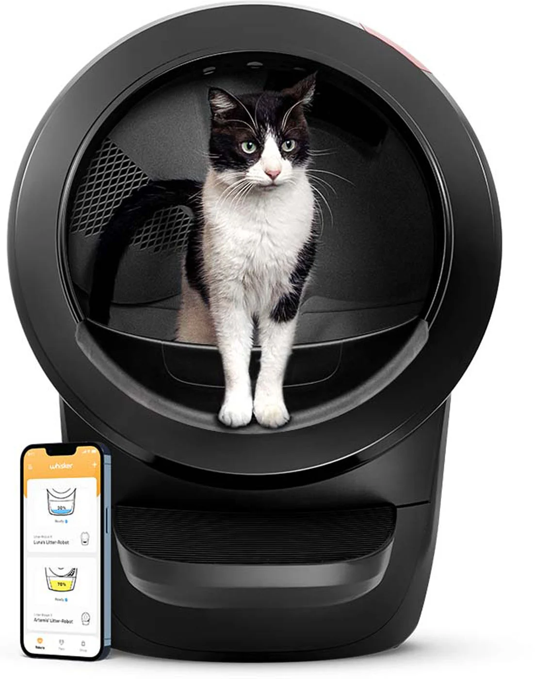 Whisker Litter-Robot 4 - Automatische kattenbak - Zwart - 75x56x1 cm