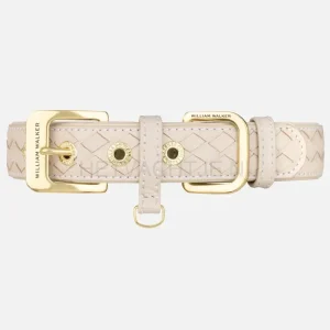 William Walker - Leren hondenhalsband Prestige Amandel