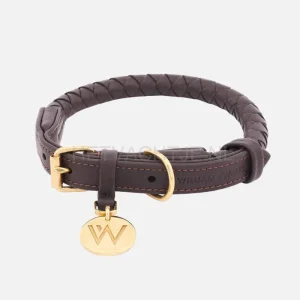 William Walker - Leren hondenhalsband Twisted Earth