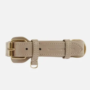 William Walker - Leren hondenhalsband Zand
