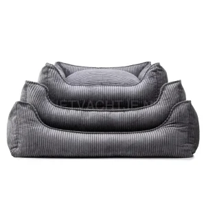 William Walker - Orthopedisch corduroy hondenbed Charcoal