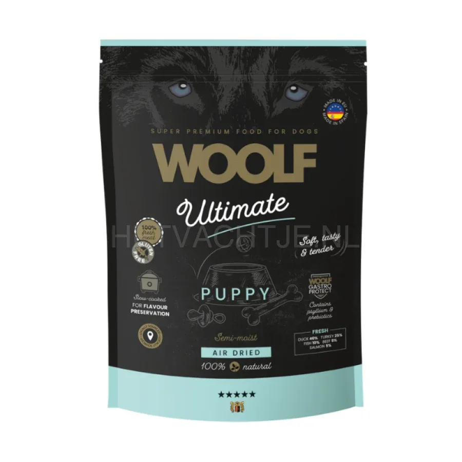 Woolf - Ultimate Hondenvoeding – Air Dried Semi Moist Ultimate Puppy
