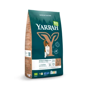Yarrah Biologisch Tarwevrij - Kattenvoer - 10 Kilogram - kip