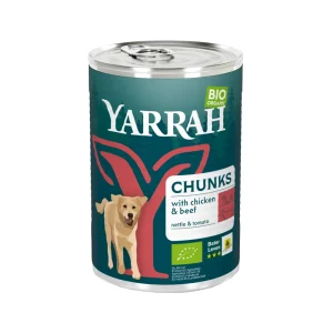Yarrah - Natvoer Hond Blik Chunks met Rund Bio