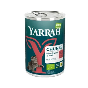Yarrah - Natvoer Kat Blik Chunks met Kip & Rund Bio