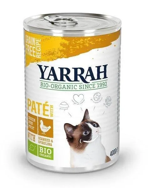 Yarrah Pate Kip met Spirulina en Zeewier (6 x 400g)