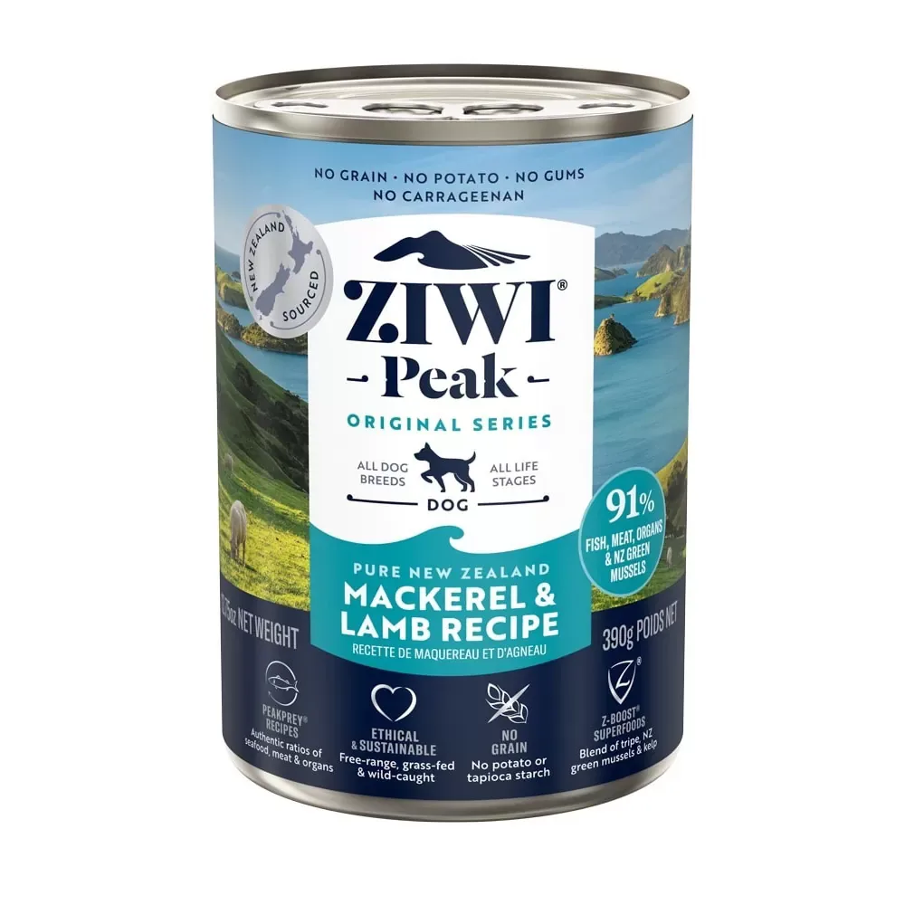 Ziwi Peak Dog Cans Mackerel and Lamb