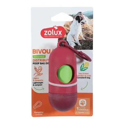 Zolux Bvk Poepzakhouder 15 Poepzakjes - Rood