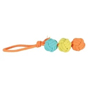 Zolux Flostouw Twist Met 3 Touwballen Meerkleurig 43X7X7 Cm