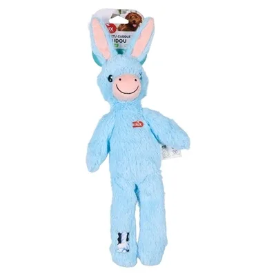 Zolux Furry Farm Ezel Hassan Pluche Met Touw Blauw 38X21X6 Cm - Image 2