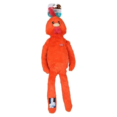 Zolux Furry Farm Haan Brock Pluche Met Touw Oranje 67X24X11 Cm - Image 2