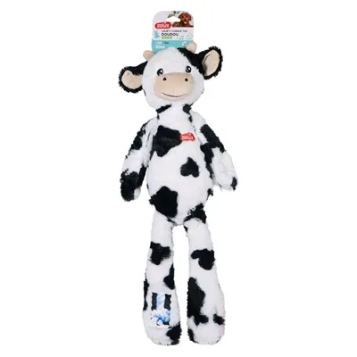 Zolux Furry Farm Koe Isache Pluche Met Touw Wit / Zwart 59X21X9 Cm - Image 2