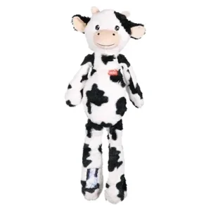 Zolux Furry Farm Koe Isache Pluche Met Touw Wit / Zwart 59X21X9 Cm