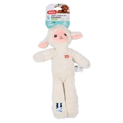 Zolux Furry Farm Schaap Lenny Pluche Met Touw Wit 32X21X5,5 Cm - Image 2