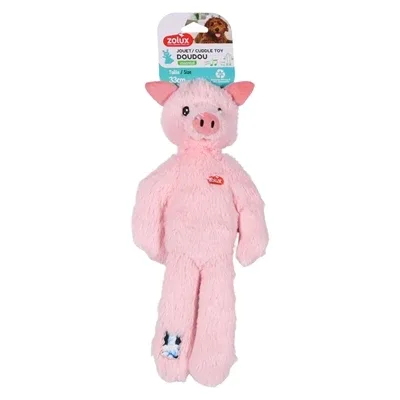 Zolux Furry Farm Varken Jason Pluche Met Touw Roze 34X17,5X6 Cm - Image 2