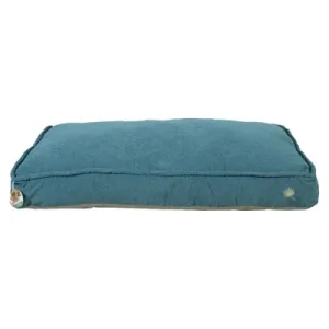 Zolux Hondenkussen Toscane Hoekig Gerecyclede Vulling Blauw 129X79X24 Cm