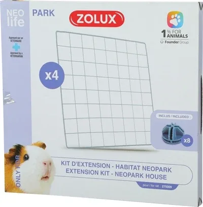 Zolux Neolife Neopark Cavia Uitbereidingsset Gaaspanelen 35x35 cm 4 St - Image 2