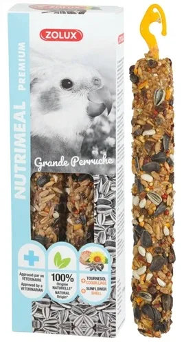 Zolux Nutrimeal Stick Grote Parkiet Papegaai Zonnebloempitten 2 St - 110 gr