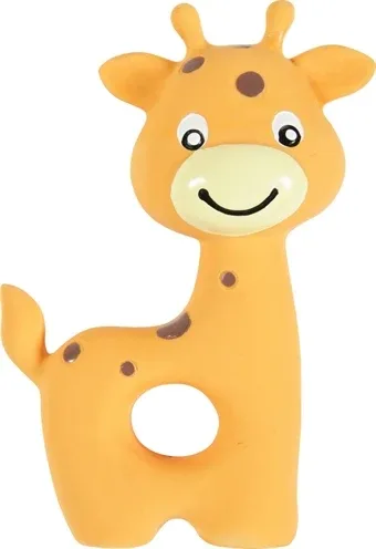 Zolux Puppyspeelgoed Latex Giraffe 7,5x3,5x10 cm - Oranje