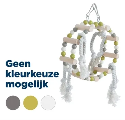 Zolux Schommel Houten Wiel met Kralen 18x6x22 cm - Assorti