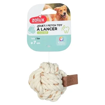 Zolux Touwbal Leather Touch 9,5X7X7 Cm - Image 2