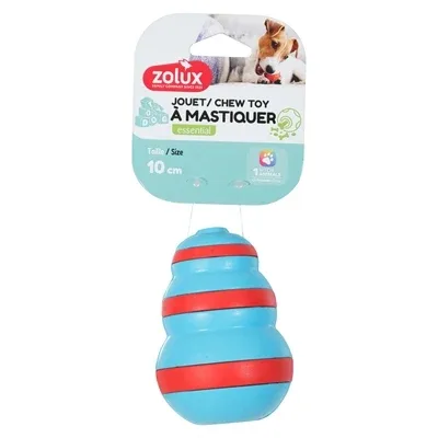 Zolux Treat Cone Rubber Lichtblauw / Rood 7X7X10 Cm - Image 2