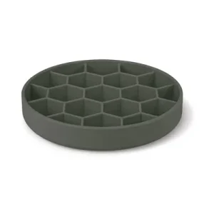 Zolux Voerbak Hond Slow Feed Met Zuignappen Silicone Grijs 21,5X21,5X4,5 Cm