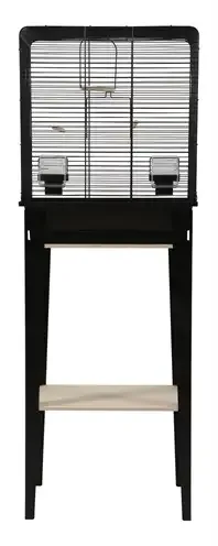 Zolux Vogelkooi Chic Loft Met Meubel Zwart 124X44,5X28 cm - Image 2