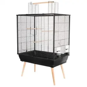 Zolux Vogelkooi Neo Jili Zwart 78X48X81/112 cm