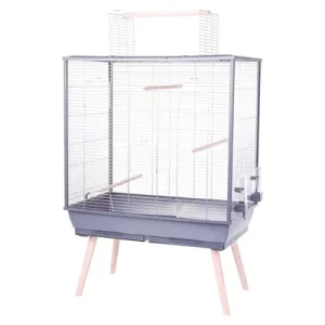 Zolux Vogelkooi Neolife 81x48x130 cm - Grijs