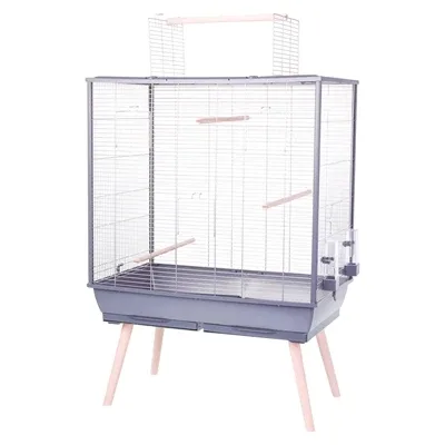 Zolux Vogelkooi Neolife 81x48x130 cm - Grijs