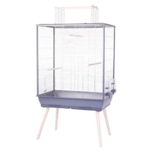 Zolux Vogelkooi Neolife 81x48x152 cm - Grijs