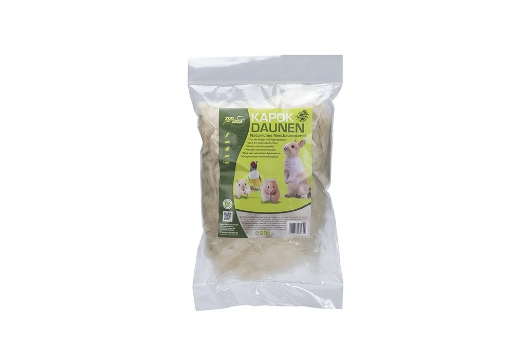 Zoobest Kapok - Nestmateriaal - 100 Gram - Wit - 48x26x8 cm